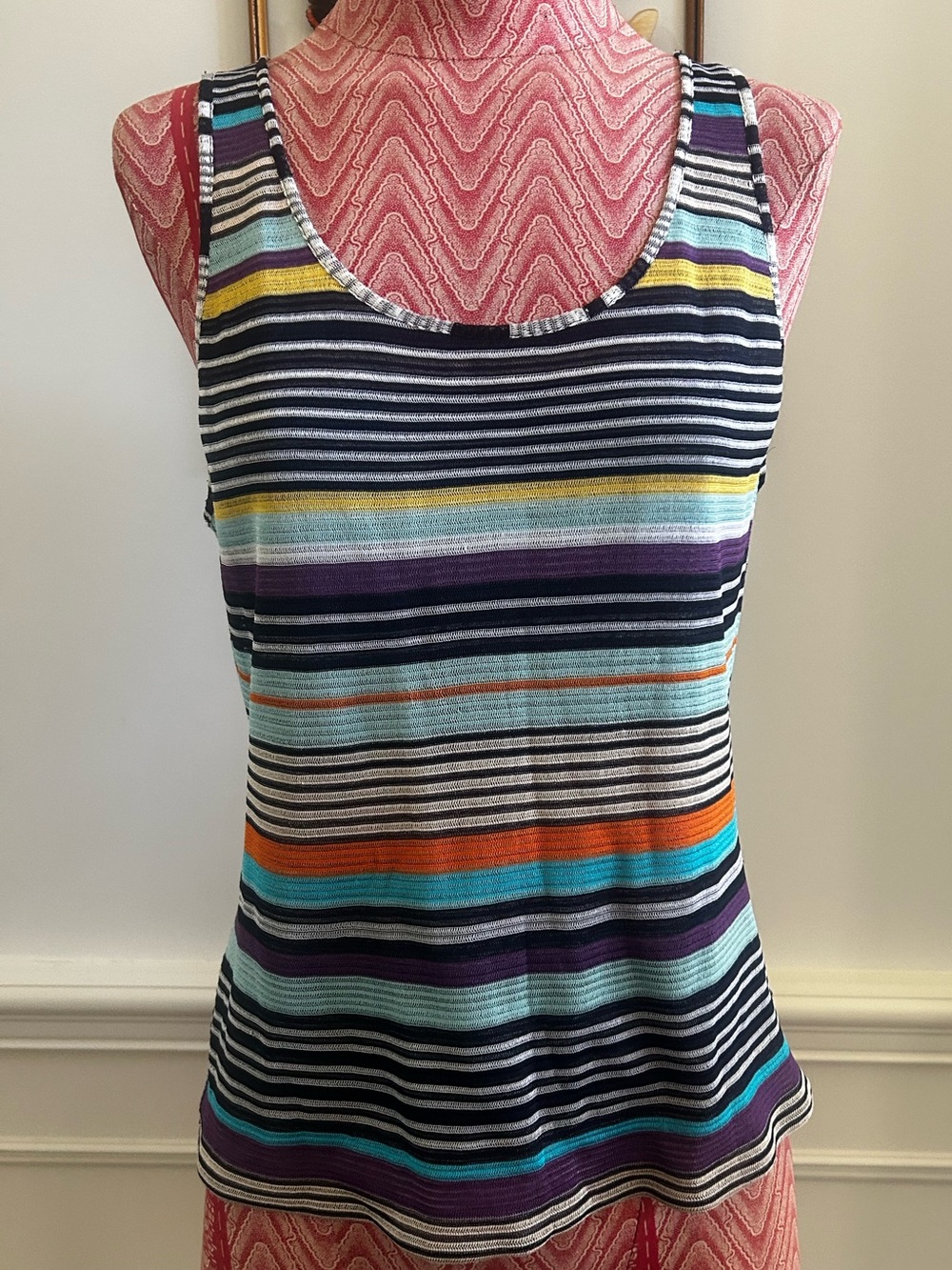 Missoni Striped Multicolor Tank Top
